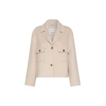 Max Mara Sorriso Double Wool Drap Jacket in Beige | Blazers | Coveti