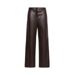 Max Mara Sospiro Coated Jersey Trousers in Brown | Tailored pants | Coveti