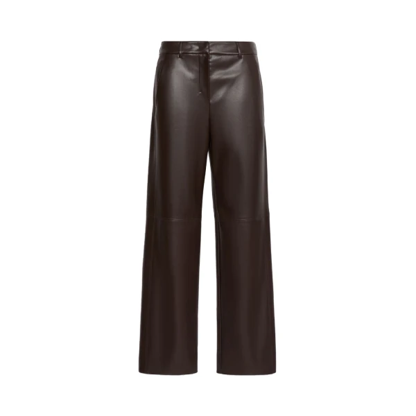 Sospiro Coated Jersey Trousers in Brown