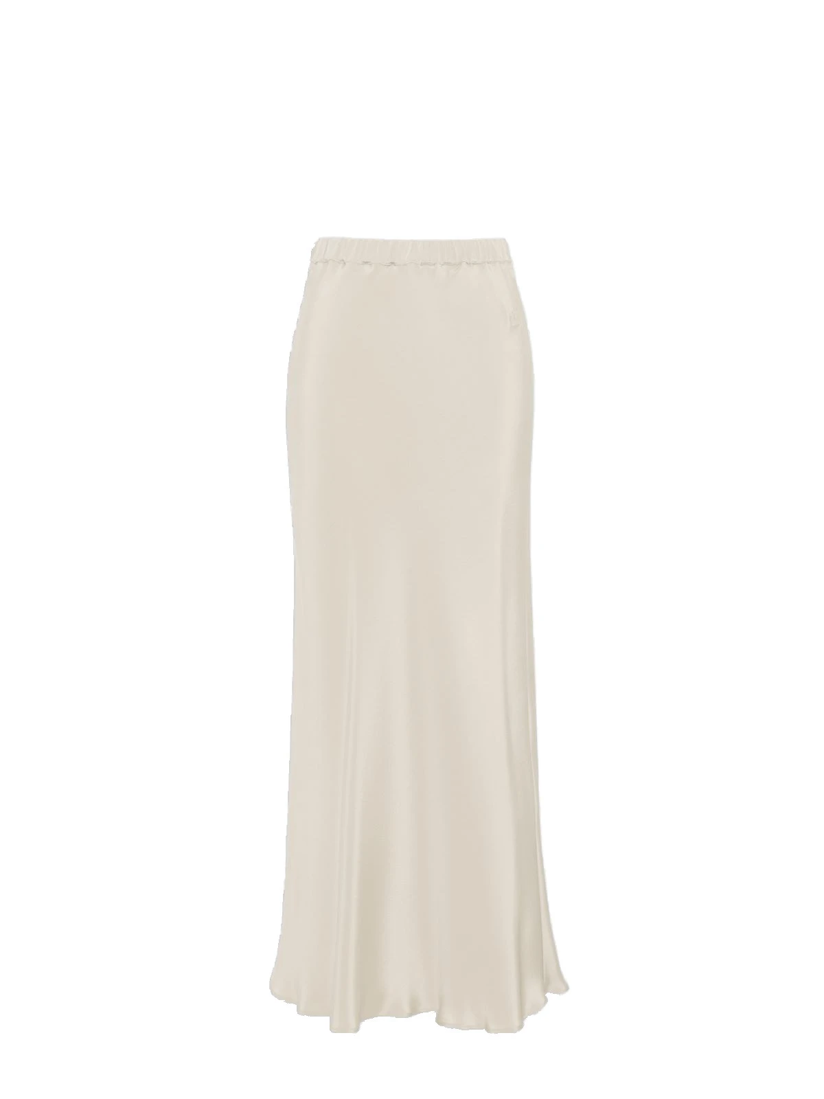 Max Mara Sospiro Long Silk Crepe de Chine Skirt in Stone Grey Max Mara Sospiro Long Silk Crepe de Chine Skirt in Stone Grey | Maxi Skirts | Coveti