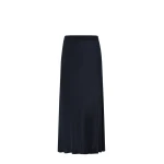 Max Mara Sospiro Long Silk Crepe de Chine Skirt in Ultramarine | Maxi Skirts | Coveti