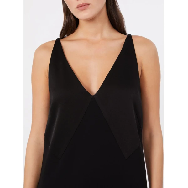 Max Mara Spadino Flared Cady Mini Dress in Black | Mini Dresses | Coveti
