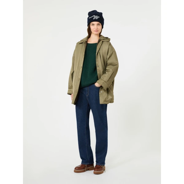 Max Mara Spigola Reversible Water-Repellent Down Jacket in Khaki | Jackets | Coveti