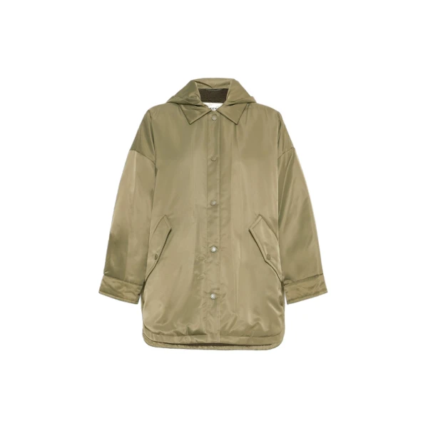 Max Mara Spigola Reversible Water-Repellent Down Jacket in Khaki | Jackets | Coveti