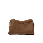 Max Mara Split Calfskin Crossbody Bag in Hazelnut Brown | Shoulder & Crossbody Bags | Coveti