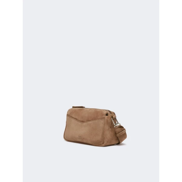 Max Mara Split Leather Micro Handbag in Hazelnut Brown | Mini Bags | Coveti