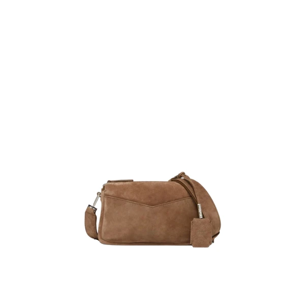 Max Mara Split Leather Micro Handbag in Hazelnut Brown | Mini Bags | Coveti