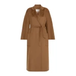 Max Mara Strenna Long Cashmere Coat in Camel | Wool Coat | Coveti