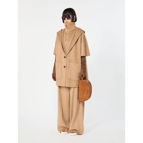 Max Mara Suede and Leather Handbag in Amber Brown | Totes & Top-Handle Bags | Coveti