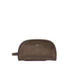 Max Mara Suede and Leather Handbag in Dark Grey | Totes & Top-Handle Bags | Coveti