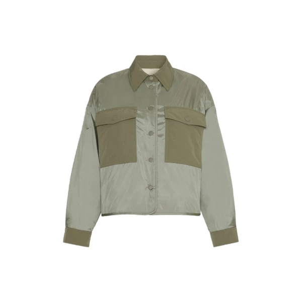 Max Mara Sughero Reversible Water-Repellent Padded Jacket in Khaki | Jackets | Coveti