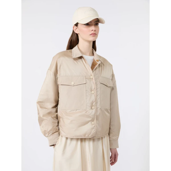 Max Mara Sughero Reversible Water-Repellent Padded Jacket in Sand | Jackets | Coveti