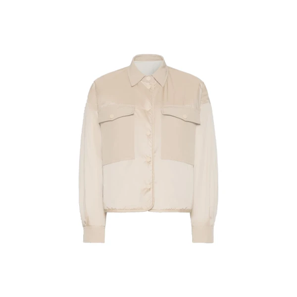 Max Mara Sughero Reversible Water-Repellent Padded Jacket in Sand | Jackets | Coveti