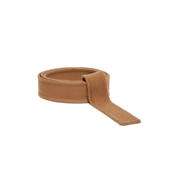 Sun Wool Self-Tie Belt in Brown Bronze
