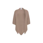 Max Mara Supremo Oversized Wool Shawl in Tobacco | Scarves | Coveti
