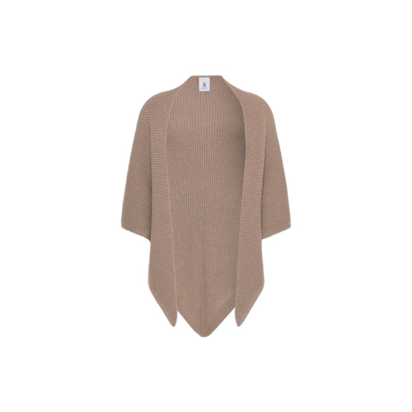 Max Mara Supremo Oversized Wool Shawl in Tobacco | Scarves | Coveti