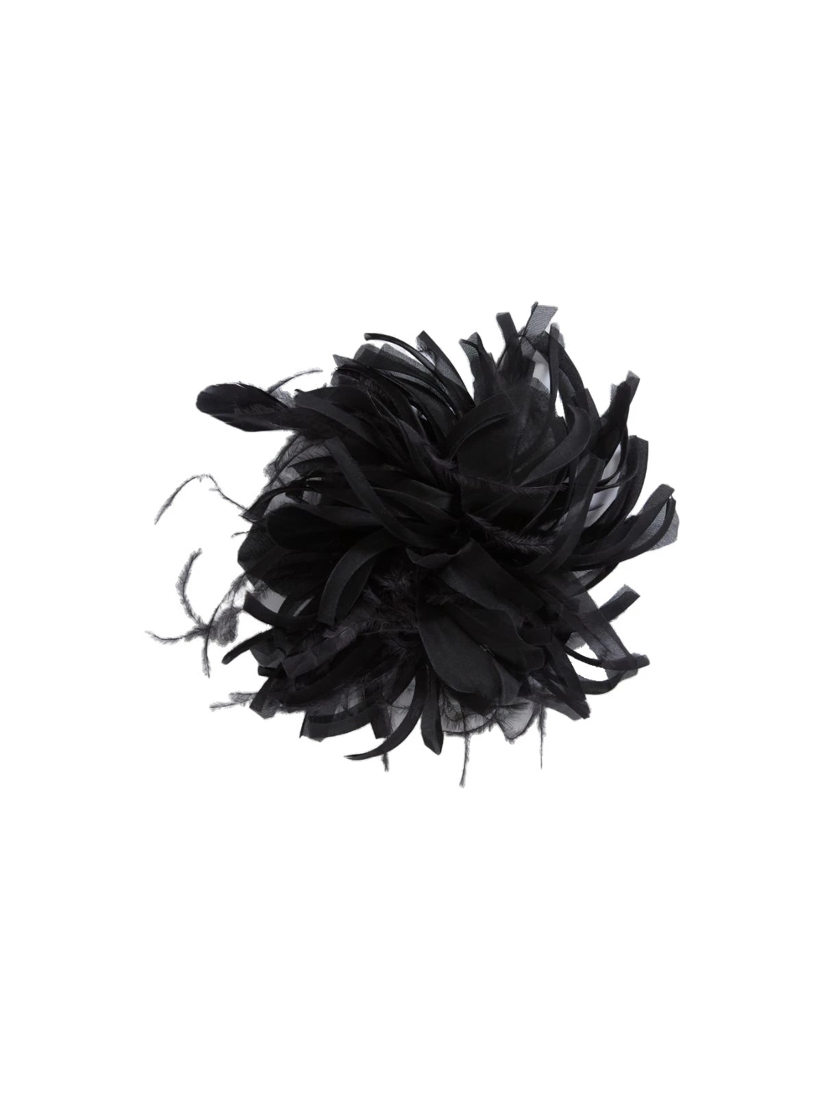 Max Mara Tabacco Organza Flower Brooch in Black Max Mara Tabacco Organza Flower Brooch in Black | Brooches & Pins | Coveti
