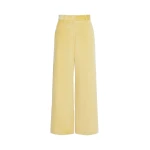 Max Mara Tania Cotton Corduroy Wide-Leg Trousers in Honey | Wide leg pants | Coveti
