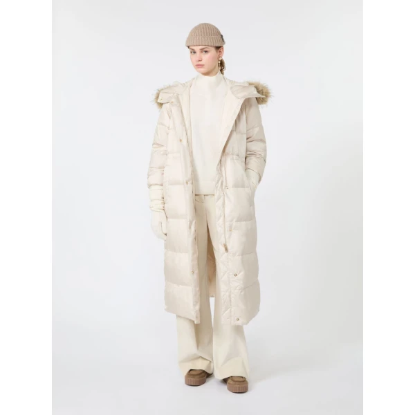 Max Mara Tania Cotton Corduroy Wide-Leg Trousers in Ivory | Wide leg pants | Coveti