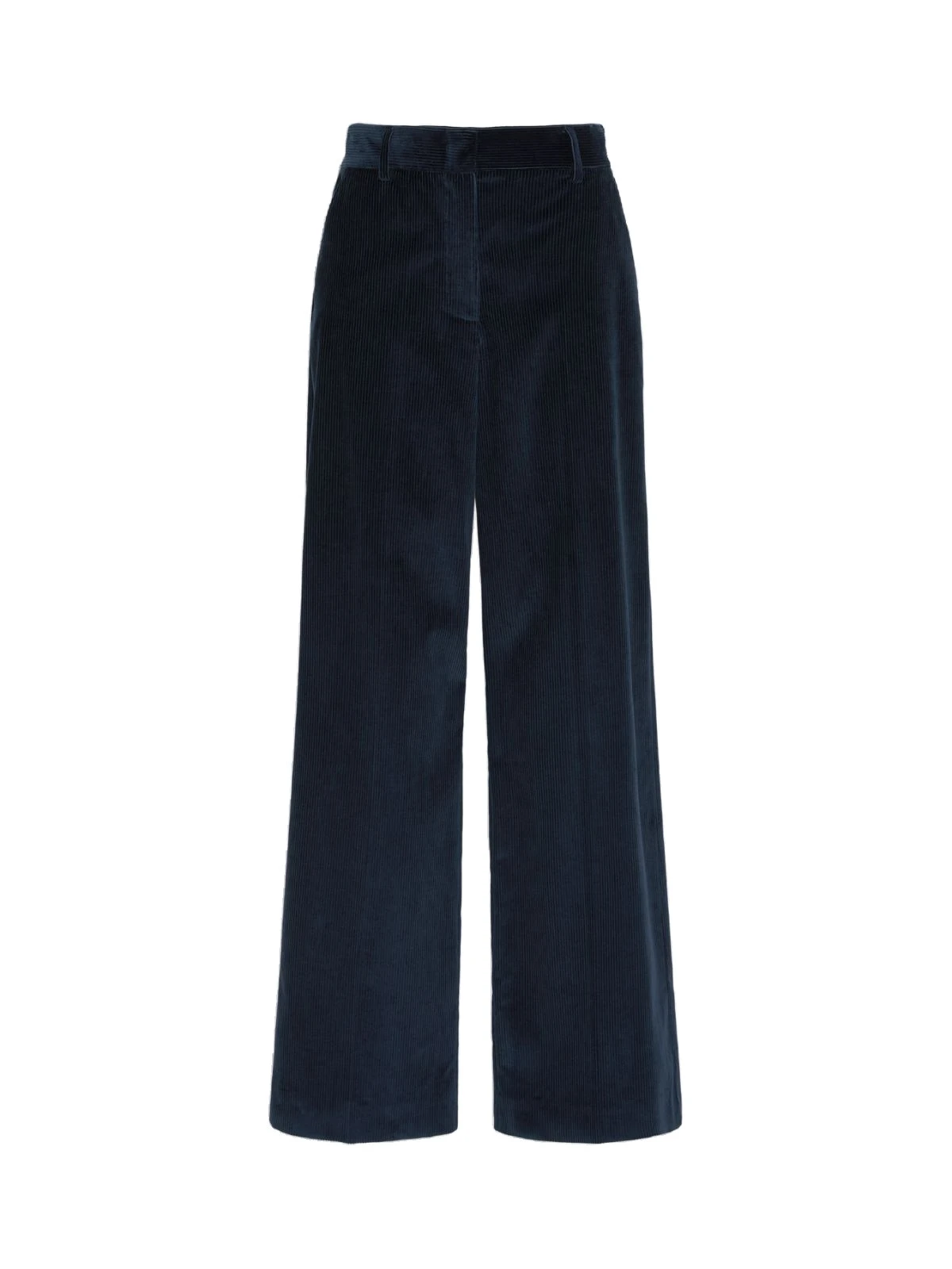 Max Mara Tania Cotton Corduroy Wide-Leg Trousers in Navy Max Mara Tania Cotton Corduroy Wide-Leg Trousers in Navy | Wide leg pants | Coveti