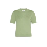 Max Mara Tapioca Wool Silk and Cashmere Jumper in Green | Sweaters | Coveti