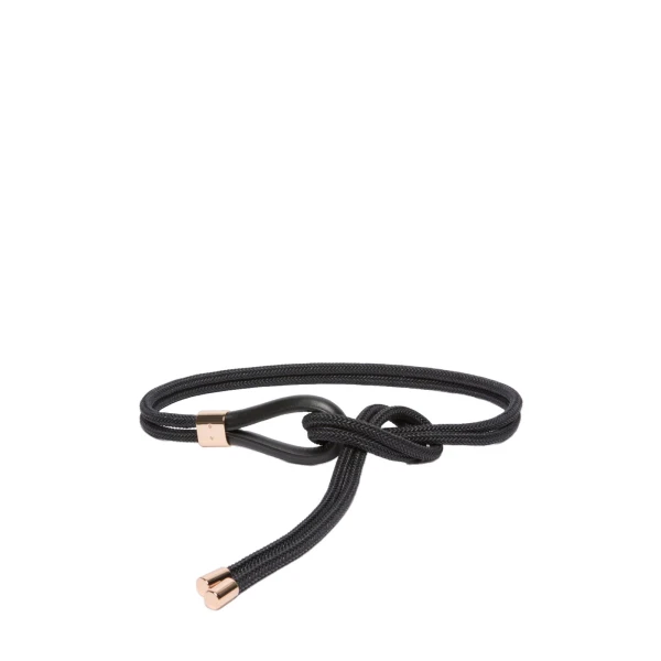 Targa Waxed Cotton Belt in Black