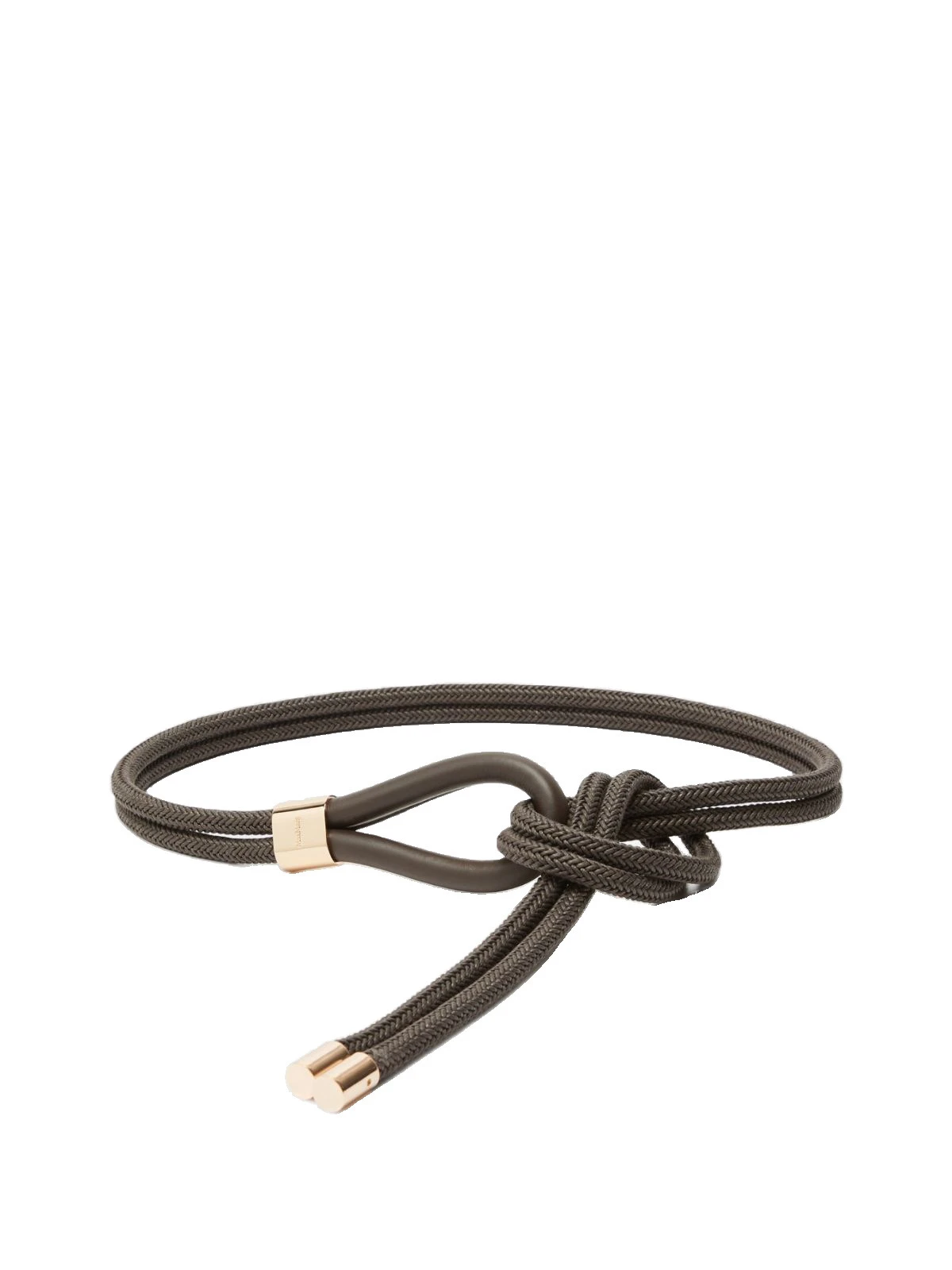 Max Mara Targa Waxed Cotton Belt in Dark Grey Max Mara Targa Waxed Cotton Belt in Dark Grey | Belts | Coveti