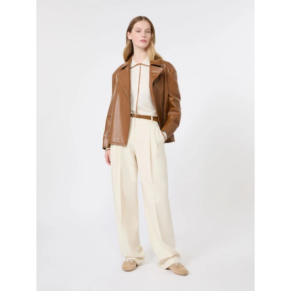 Max Mara Targa Wool and Silk Cardigan in White | Cardigan | Coveti