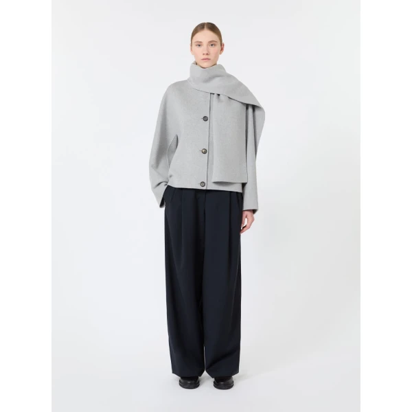 Max Mara Tartufo Wool Cloth Wide-Leg Trousers in Ultramarine | Wide leg pants | Coveti