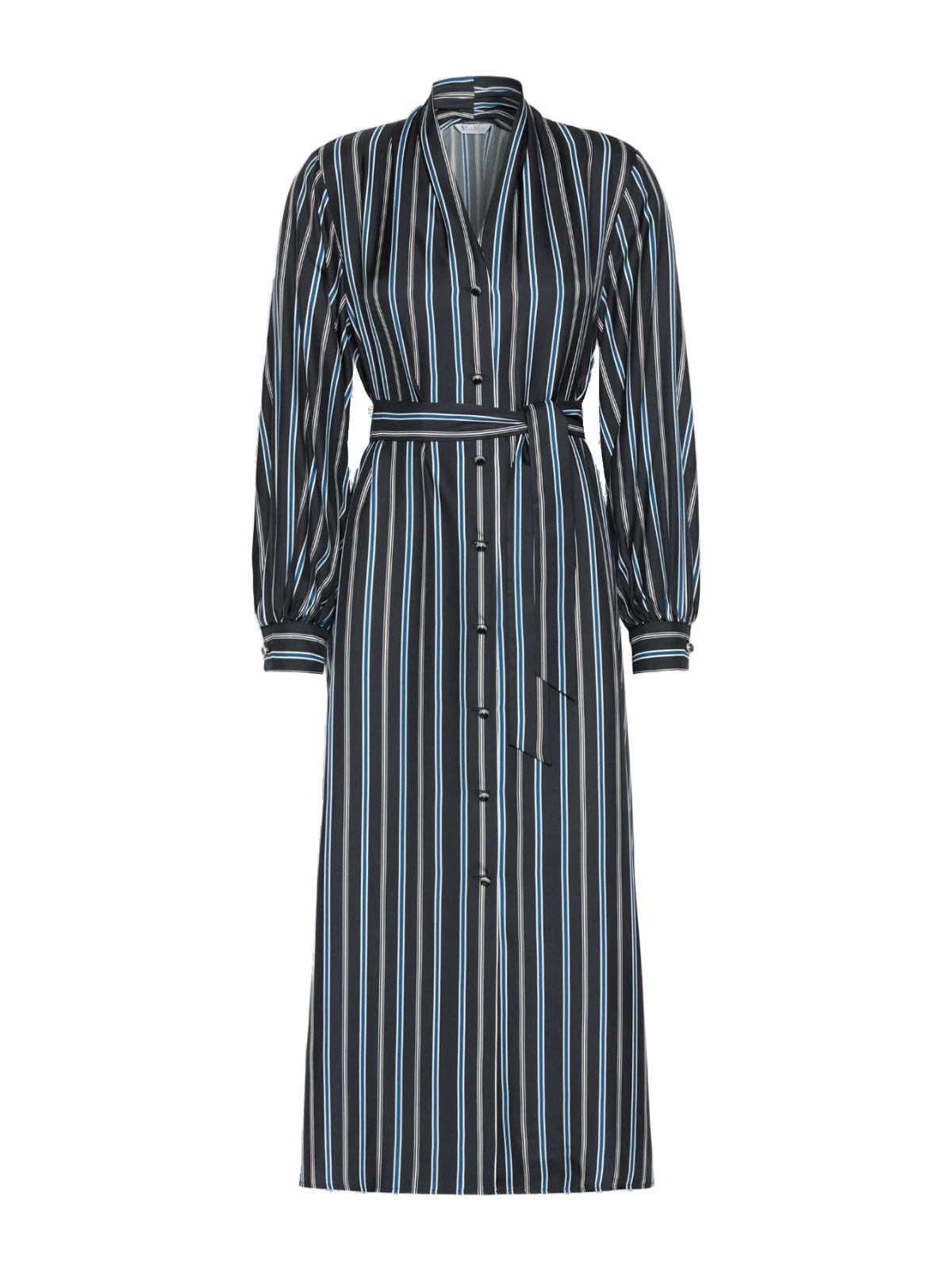 Max Mara Tauro Printed Twill Shirt Dress in Ultramarine Max Mara Tauro Printed Twill Shirt Dress in Ultramarine | Shirtdress | Coveti