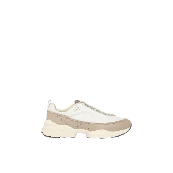 Technical Fabric Running Shoes in Beige