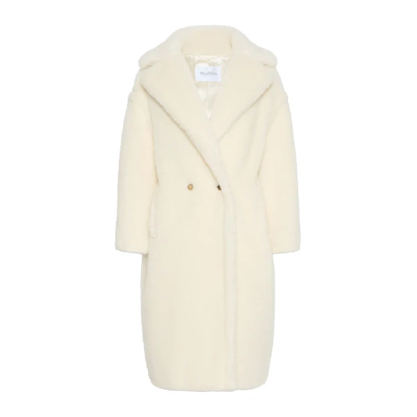 Tedgirl Alpaca and Wool Teddy Bear Icon Coat in White