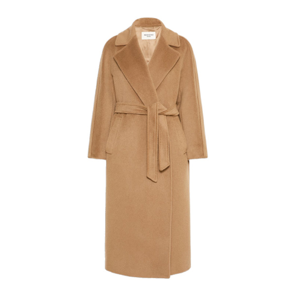 Max Mara Tempera Wool and Alpaca Teddy Coat in Camel | Wool Coat | Coveti