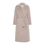 Max Mara Tempera Wool and Alpaca Teddy Coat in Sand | Wool Coat | Coveti