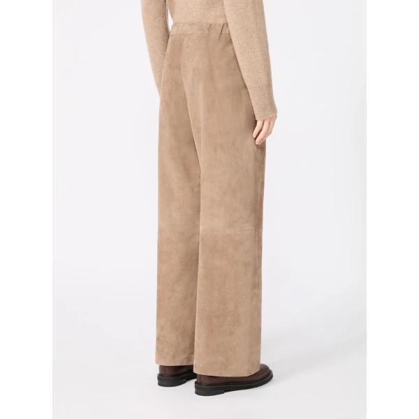 Max Mara Tempio Suede Joggers in Colonial | Sweatpants | Coveti