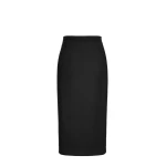 Max Mara Tenda Sable-Look Camel Pencil Skirt in Black | Pencil Skirts | Coveti