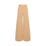 Max Mara Timore Wide Wool and Cashmere Trousers in Camel | Wide leg pants | Coveti
