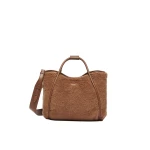Max Mara Tmarins Small Teddy Marine Bag in Camel | Clutch Bags | Coveti