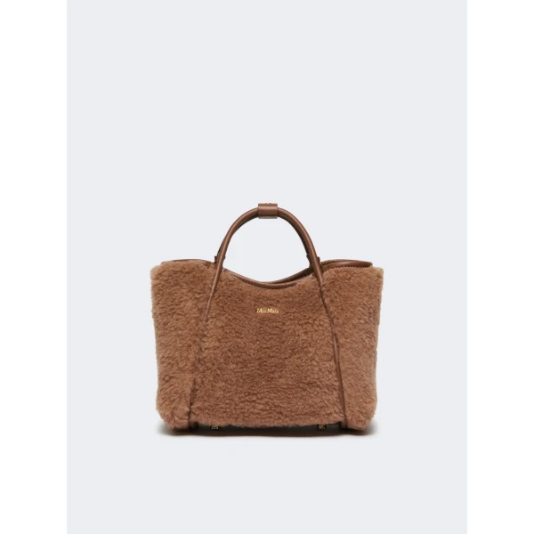 Max Mara Tmarinxs Extra Small Teddy Marine Bag in Camel | Mini Bags | Coveti