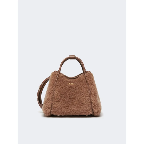 Max Mara Tmarinxs Extra Small Teddy Marine Bag in Camel | Mini Bags | Coveti