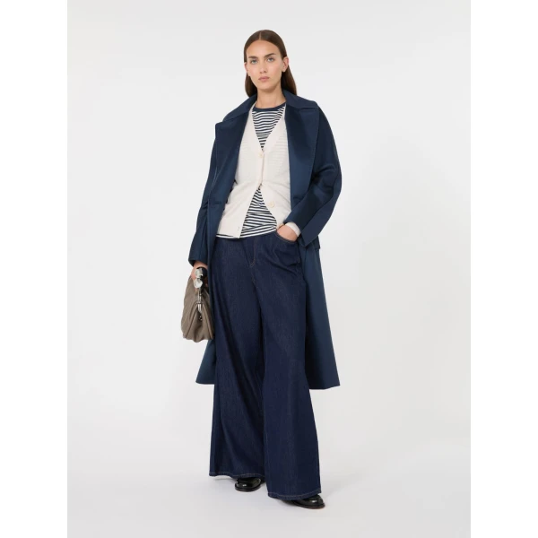 Max Mara Torre Wool, Silk and Cashmere V-Neck Cardigan in Ivory | Cardigan | Coveti