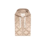 Max Mara Trec Water-Repellent Canvas Hooded Collar in Beige | Collar | Coveti
