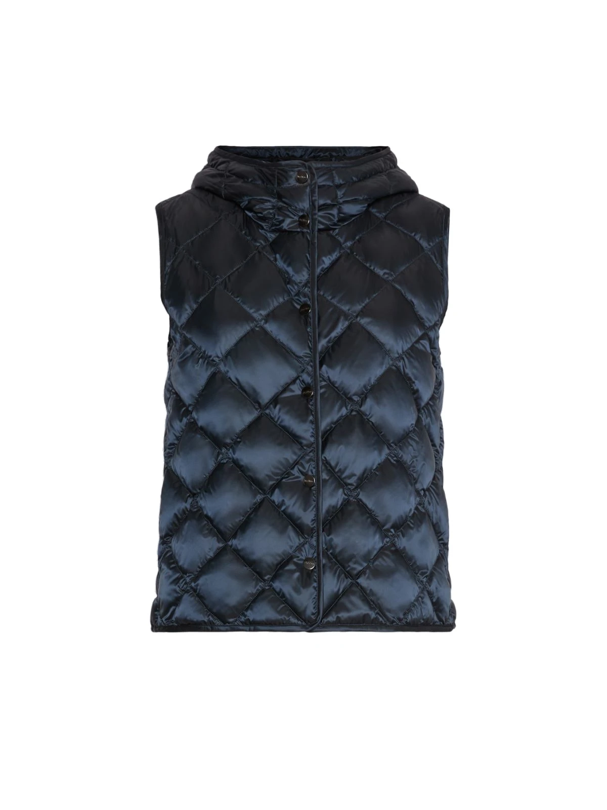Max Mara Trefa Water-Repellent Canvas Padded Gilet in Midnight Blue Max Mara Trefa Water-Repellent Canvas Padded Gilet in Midnight Blue | Vests | Coveti