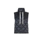 Max Mara Tregic Diamond-Quilted Padded Gilet in Black | Vests | Coveti
