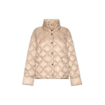 Max Mara Trionfo Slim-Fit Water-Repellent Puffer Jacket in Beige | Jackets | Coveti
