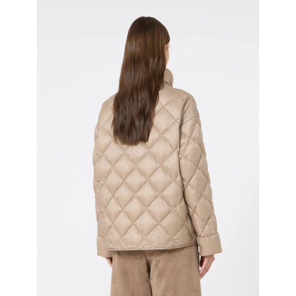 Max Mara Trionfo Slim-Fit Water-Repellent Puffer Jacket in Beige | Jackets | Coveti