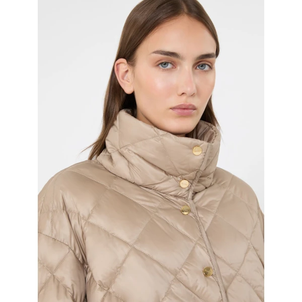 Max Mara Trionfo Slim-Fit Water-Repellent Puffer Jacket in Beige | Jackets | Coveti