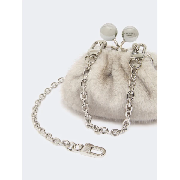 Max Mara Tubo Mini Pasticcino Bag in Light Grey | Mini Bags | Coveti