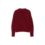 Max Mara Tuono Alpaca and Wool Crew-Neck Jumper in Bordeaux | Sweaters | Coveti