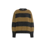 Max Mara Tuono Alpaca and Wool Crew-Neck Jumper in Khaki | Sweaters | Coveti